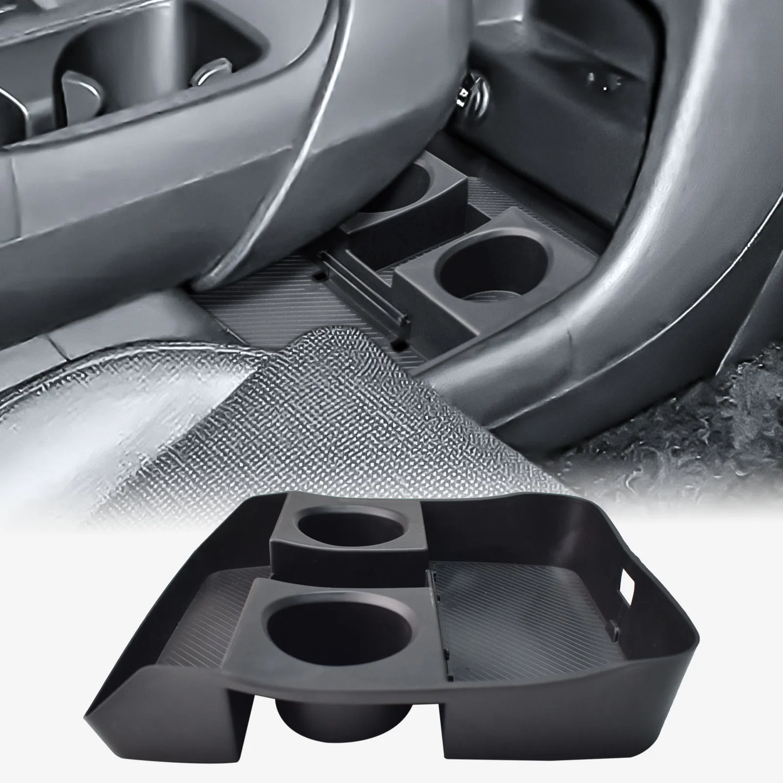 

Compatible with Hyundai Palisade 2026 Floor Center Console Lower Tray Storage Organizer Insert Storage Pallet Compartments Box