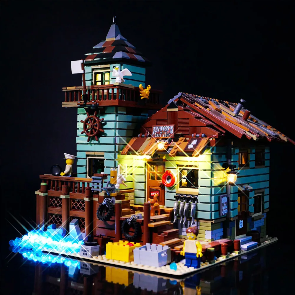 LED Light UP Lit For 21310 Old Fishing Store 16050 Building Blocks (Only LED No Model Bricks)