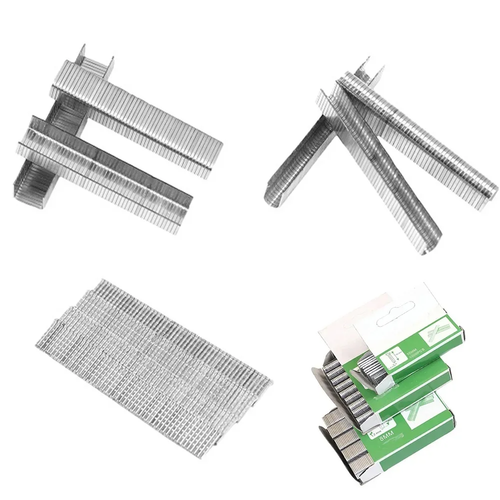 Practical To Use Brand New Excellent Service Life High Quality Nails Staple 600 Pcs For DIY For Woodworking Silver