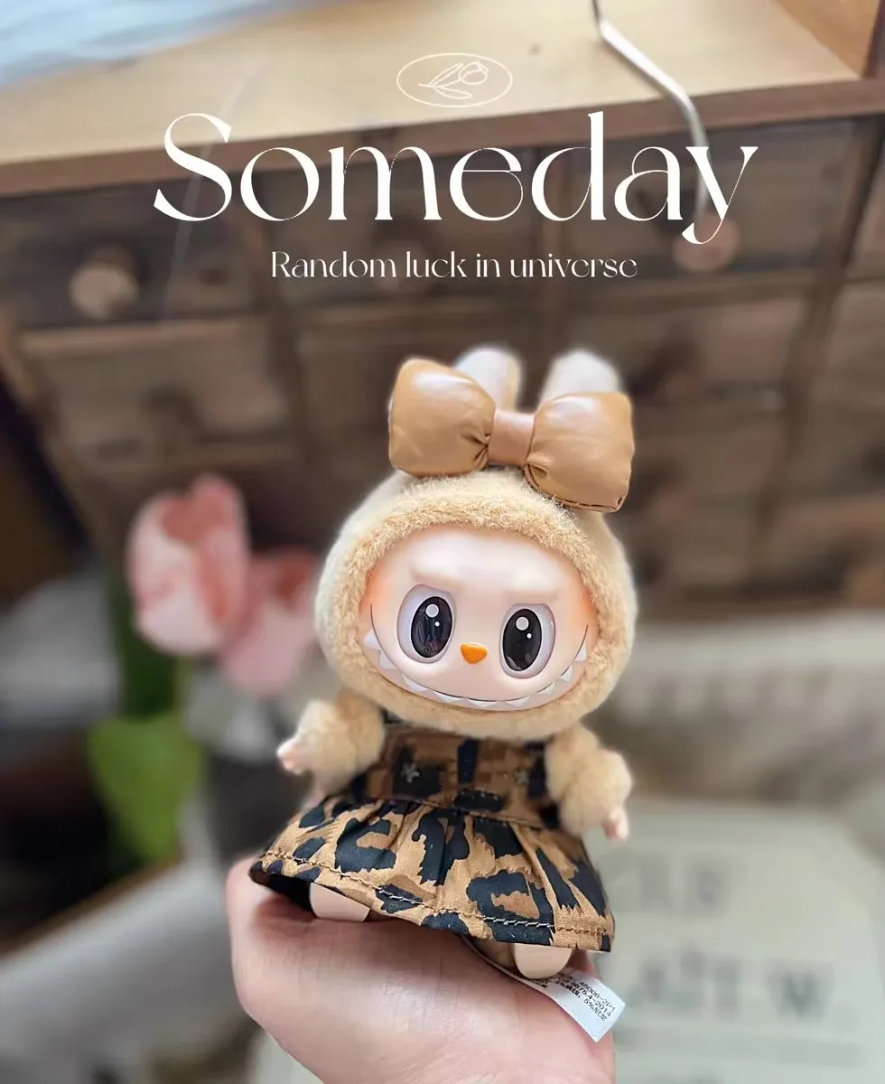 

For Labubu Doll's Clothes set Mini Cute Advanced luxury design Macaron 15/17cm labubu Doll clothes fashion designer brand Gifts