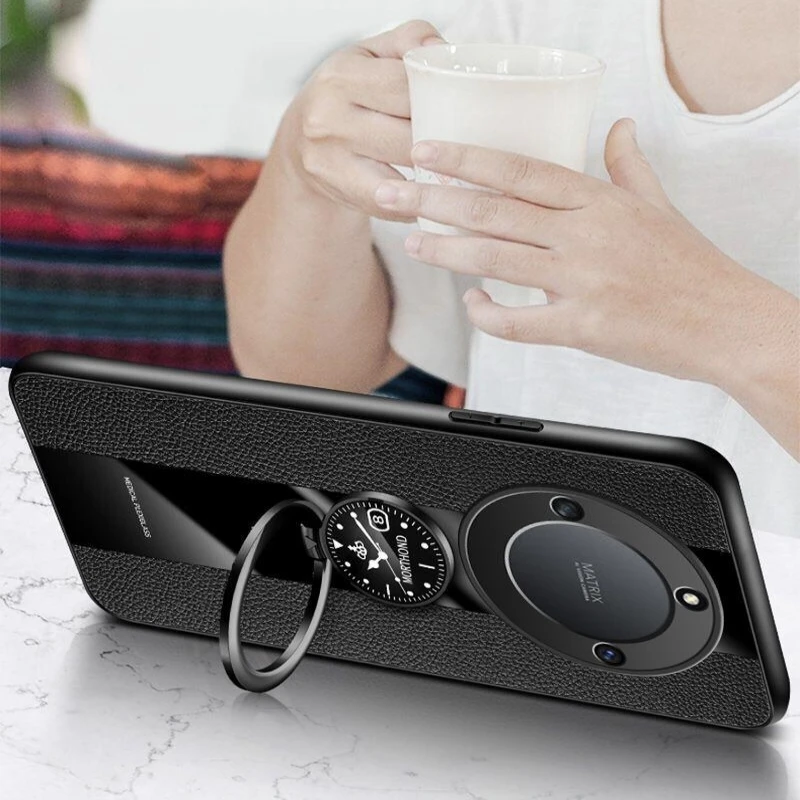 Magnetic Holder Case For Realme 11 Pro Plus Case Luxury PU Leather Phone Cover For Realme 11 11Pro 5G Funda Ring Capa Bumper