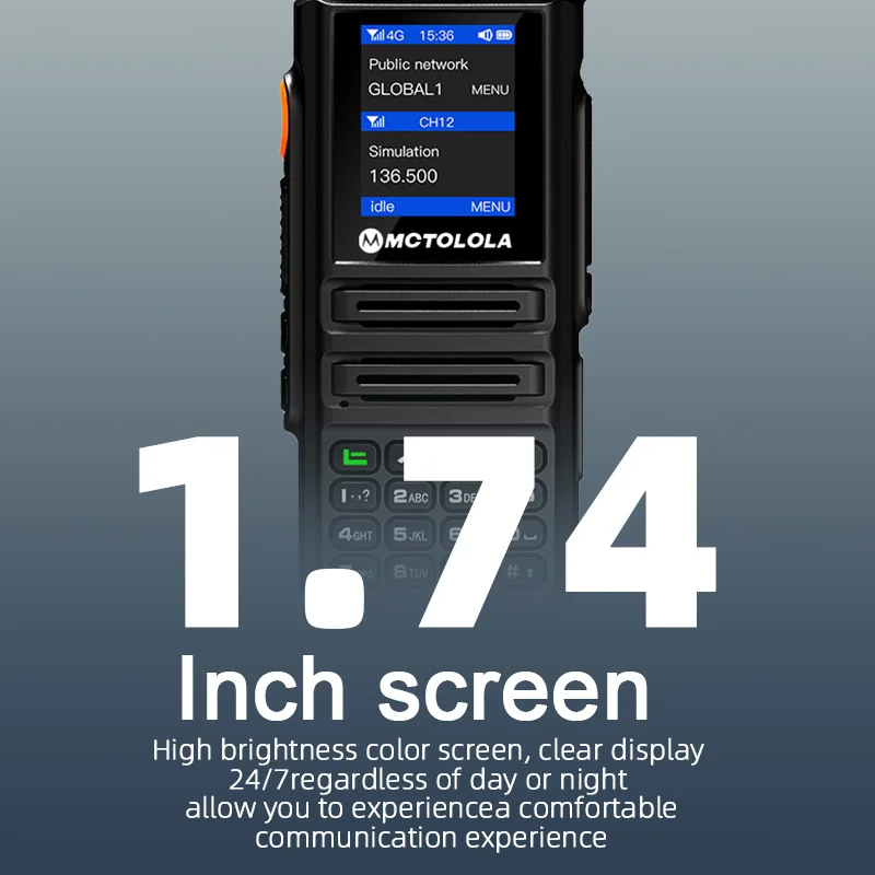 MOTOLOLA ZELLO Android 2G 4G netwerkradio lange afstand analoog VHF/UHF twee modi radio's walkie talkie compatibel ptt-poc global app