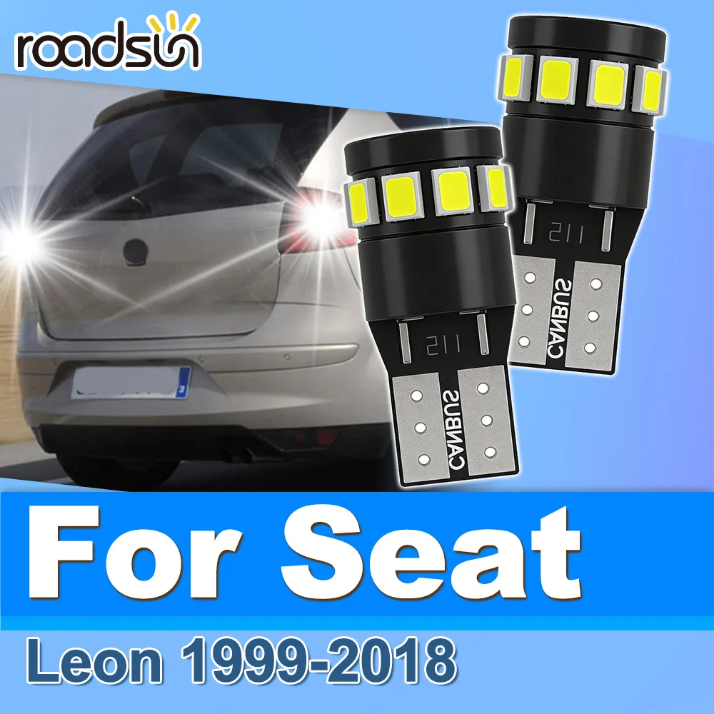 

Roadsun 2 шт. светодиодных ламп Ultra Canbus для подсветки номерного знака, совместимых с Seat Leon 1999-2018, установка Plug and Play