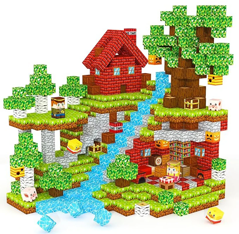 

1pc random set of 100-piece small multi-color magnetic building toys. These are highly educational toys that enhance concentrati