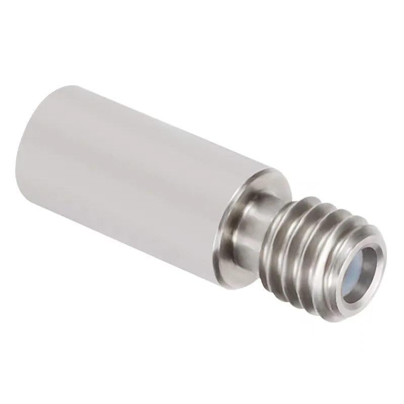 2 PCS 3D Printer Parts All Metal PTFE Tube Stainless Steel Throat V6 Hotend Smooth Heat Break For E3D Heatbreak 1.75MM Filament