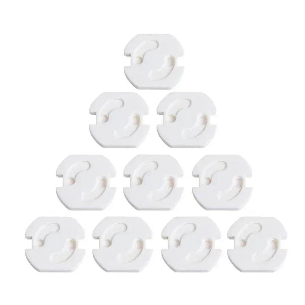 10pcs Baby Safety Child Electric Socket Outlet Plug Protection Security Two Phase Safe Lock Cover Kids Sockets Cover Plugs