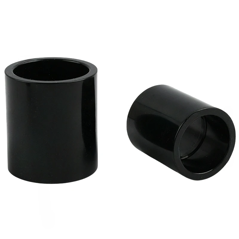 1PC Black PVC Straight Connector Garden Irrigation Pipe Fittings Adapter Aquarium Fish Tank System Hydroponics Frame Joint