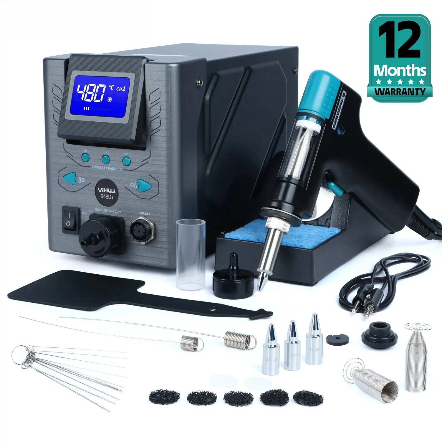 Desoldering Station 110W Electric Soldering Tin Suction Sucker    THT PTH Remover PCB Welding Tool YIHUA 948D-I
