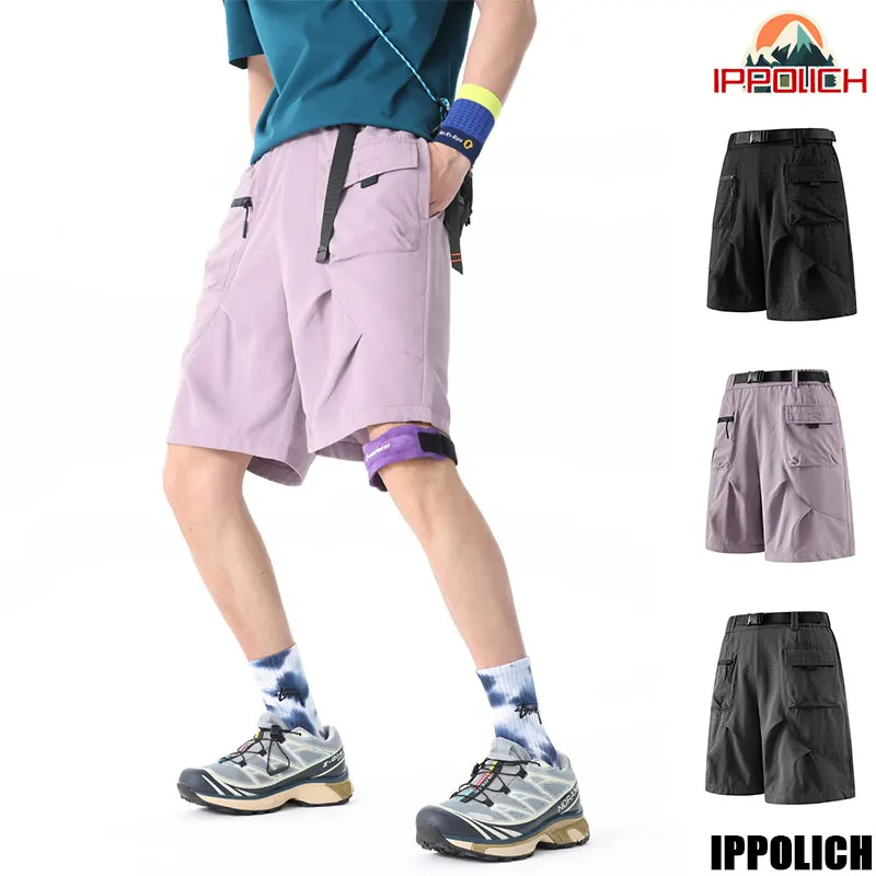 

Men Summer Shorts Outdoor Hiking Sports Shorts Waterproof Camping Pants Multic Pocket Casual Shorts Quick-Drying Travel Shorts