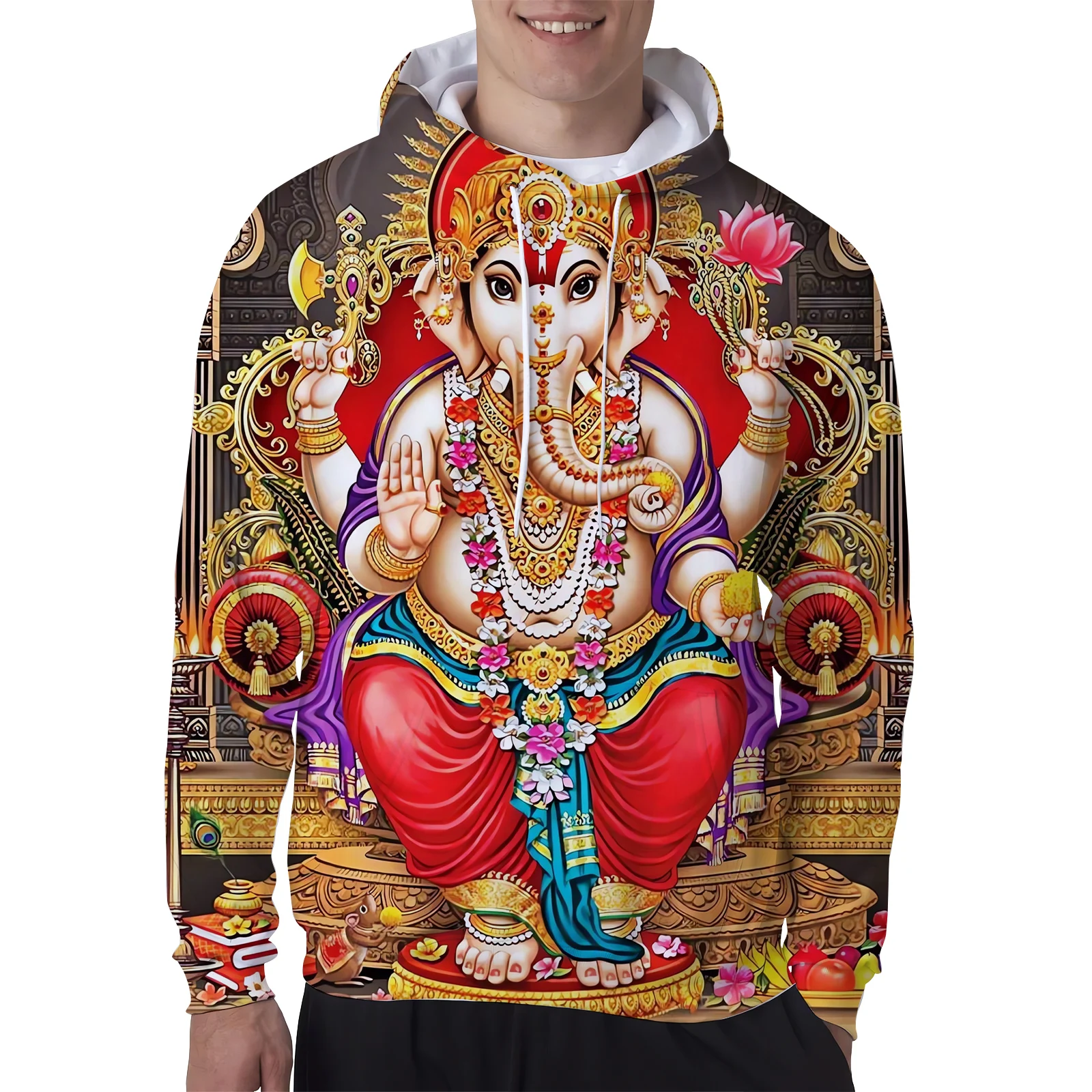 

HX Ganesha Tracksuits Indian God 3D Printed Tracksuit Vest T-Shirts Shorts Sweatpants Mens Women Clothing Sets Dropshipping