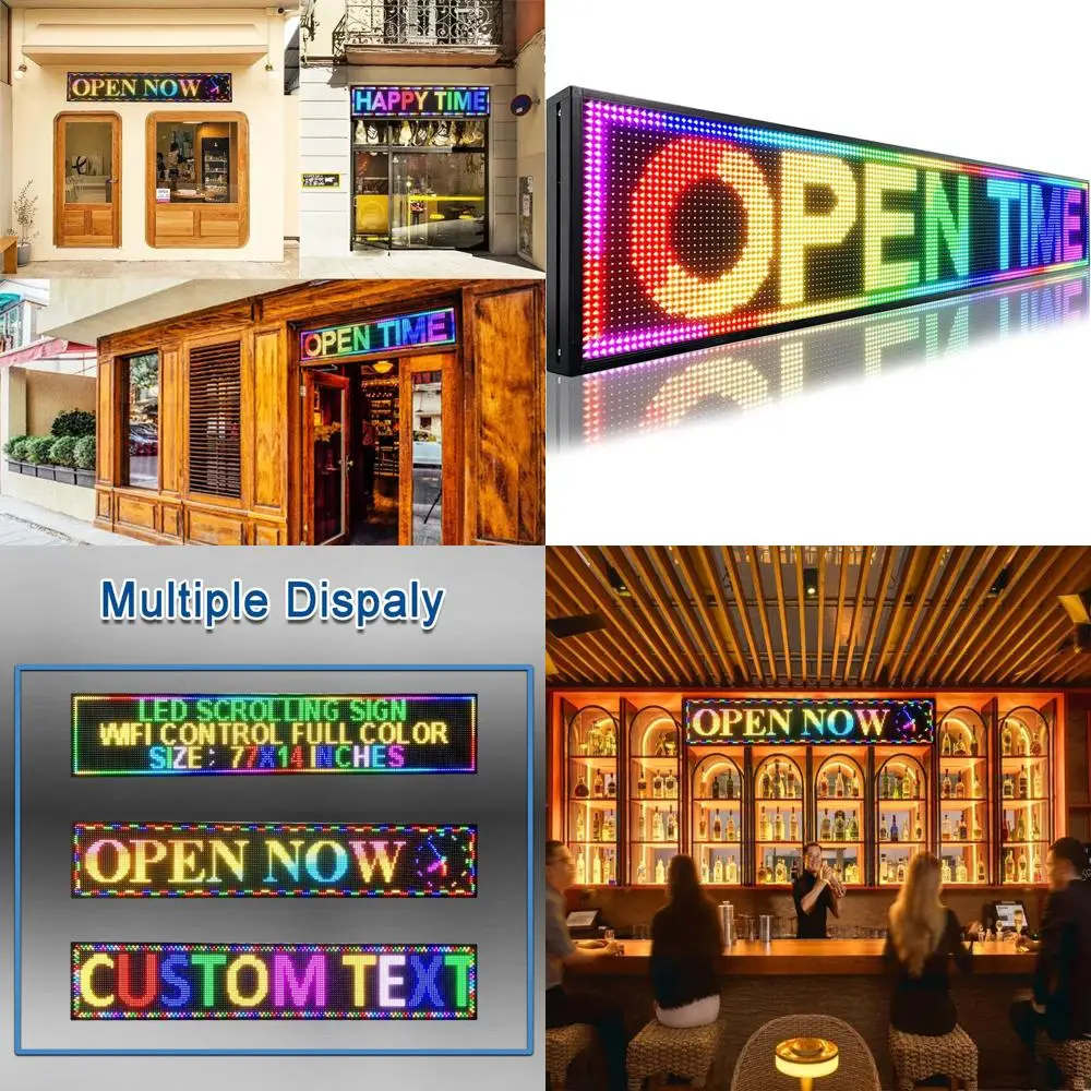 

Уличная водонепроницаемая светодиодная вывеска 77 x 14 футов для коммерческой рекламы с дистанционным управлением, идеально подходит для зоопарков, курортов, АЗС, гостиниц