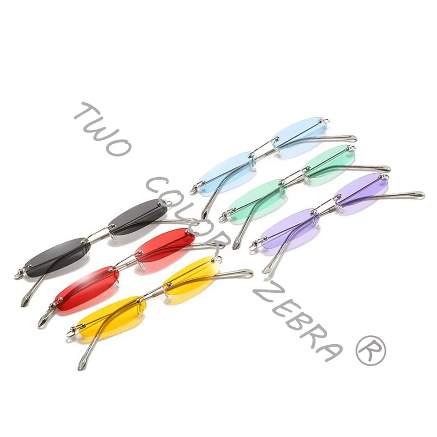 Anime Die Katastrophalen Leben von Saiki K. Cosplay Requisiten Saiki Kusuo Gläser Grün Objektiv Sonnenbrille Randlose Sonnenbrille für Männer Unisex