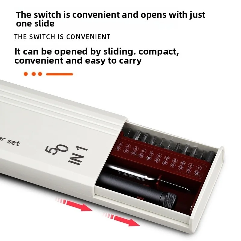 SW1313 50in1 CR-V 정밀 드라이버 세트 48개 자석 Y0.6 PH1 비트 포함 휴대폰 시계 카메라 PC 가정 수리용 핸드헬드 도구