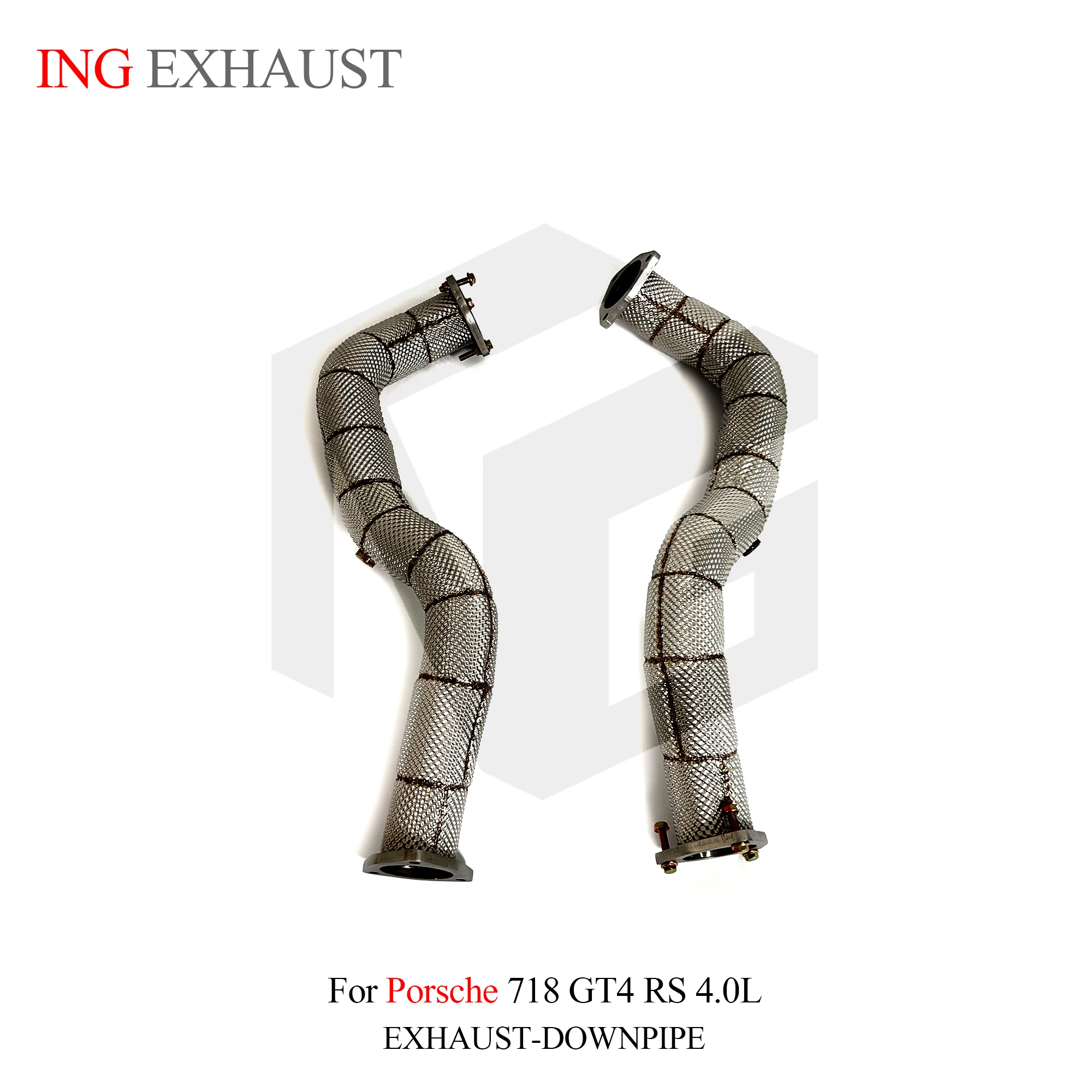 24-hour fast shipping ING  ss304 Catless Downpipe for Porsche 718 GT4 RS 4.0t Part Converter Pipe Exhaust System