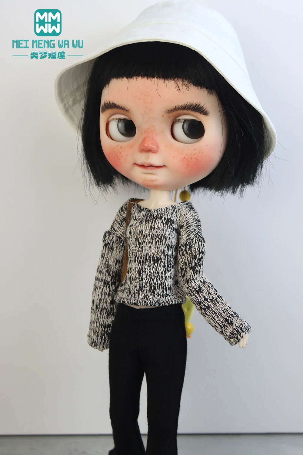 Blyth Doll Clothes Fashion Sweater Flared Pants for 28-30cm Azone OB22 OB24 Toys Gift