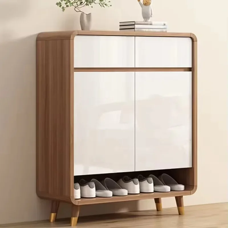 Modern shoe cabinet large capacity multi-functional partition is practical and beautiful