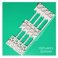 Brand new, set of 4 pcs. 3 LED 6V 208mm LED strip light for KONKA LED 32F2300NE