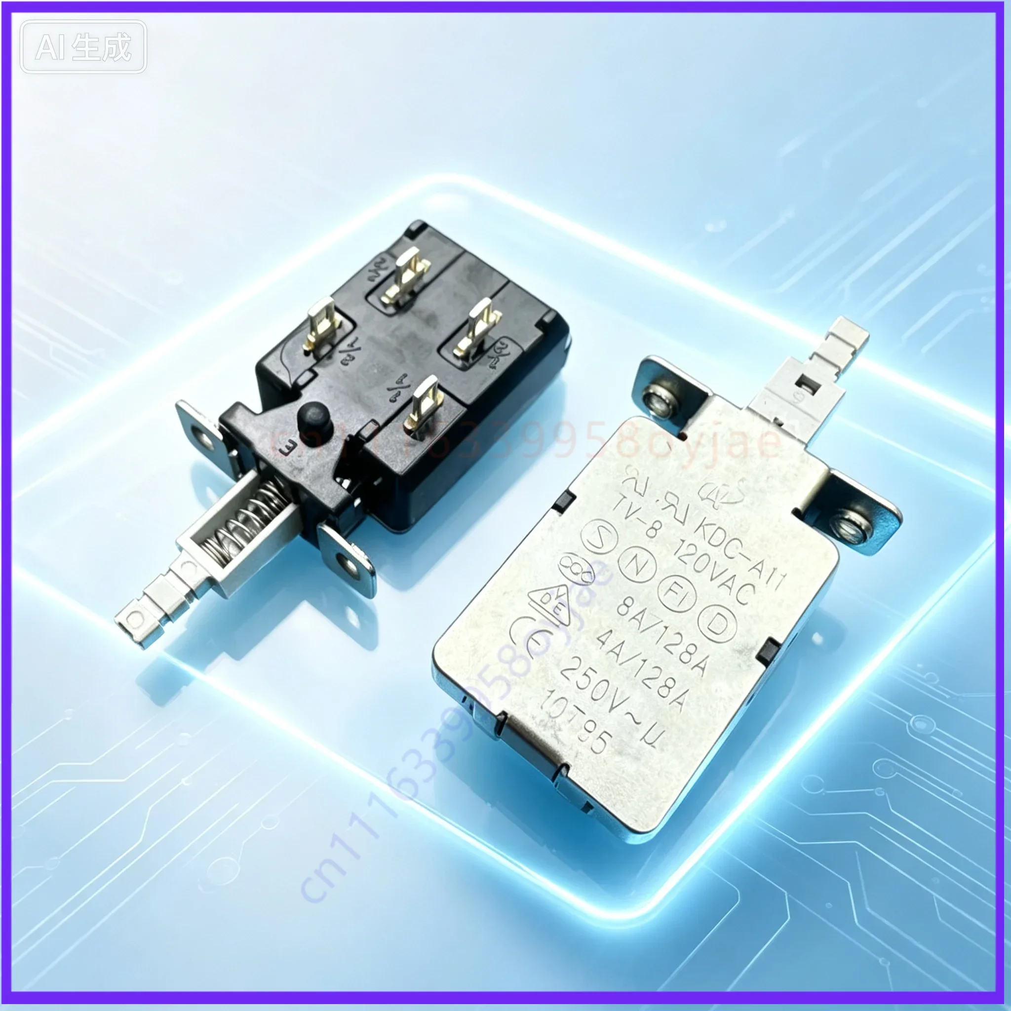 Reliable KDC-A11 TV-8 Latching Power Switch 4Pin Button for DONGNAN  10pcs