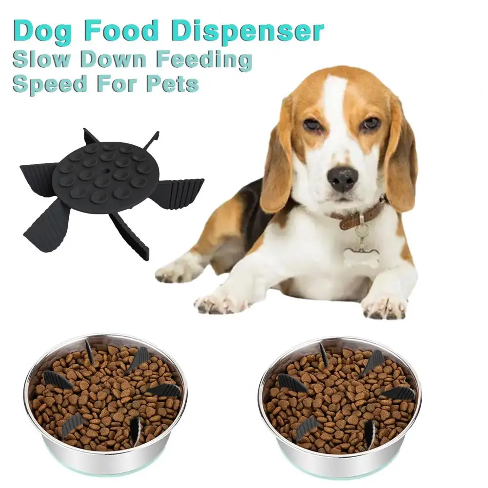 Silicone Slow Food Feeder with Suction Cup for Dogs and Cats, Anti-Choke Feeding Mat, Food Bowl Insert, Pet Supplies