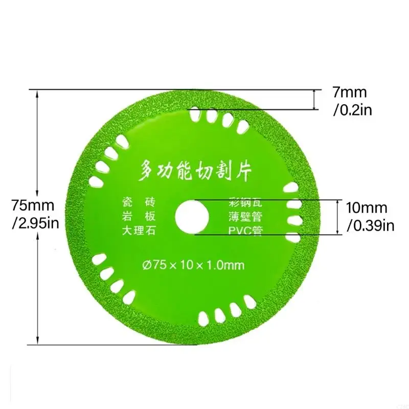Đĩa cắt bằng gốm kim loại đá kim loại khắc góc mài bằng gạch kim loại c7ac