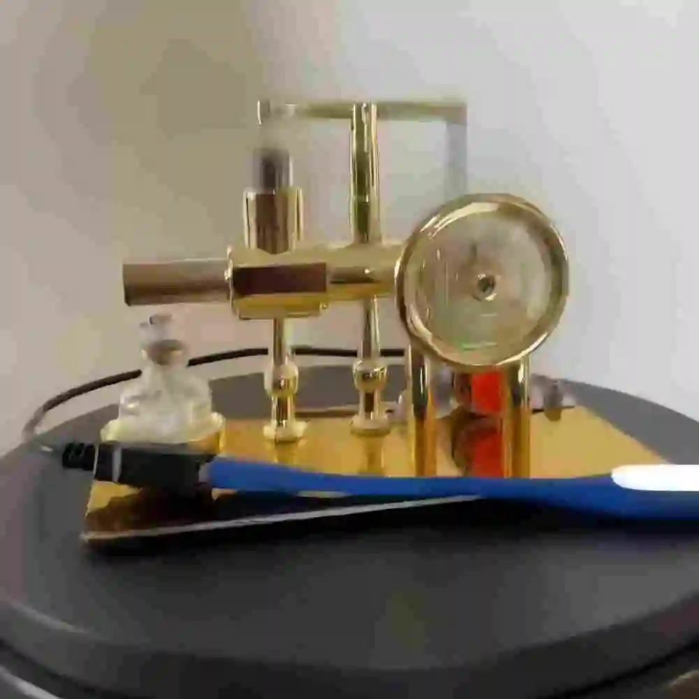 Collection Toy Hot Air Single Cylinder Stirling Engine Generator Physics Popular Science Production Invention