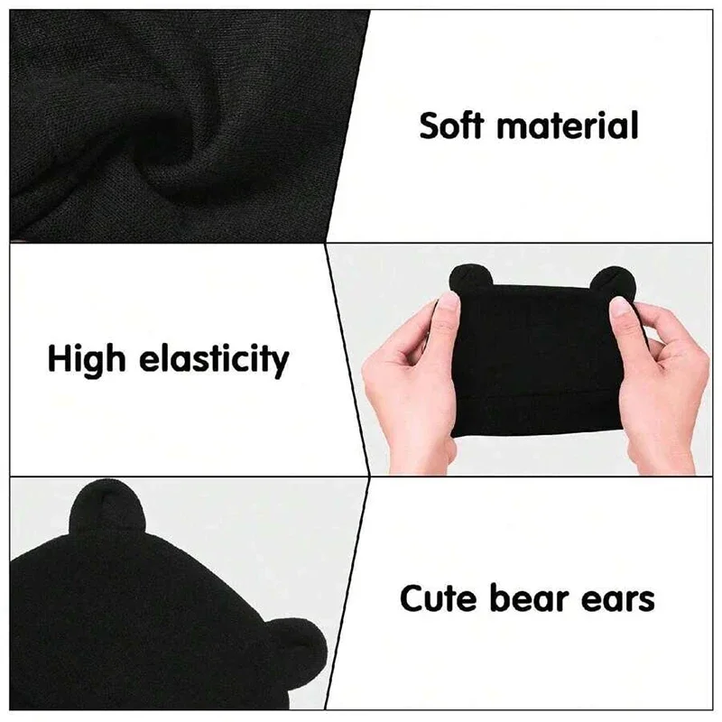 قبعات الطفل لحديثي الولادة بلون قبعة الاطفال الدب القبعات الأطفال لينة القطن تنفس ماصة للعرق بنين بنات الطفل الاشياء #3