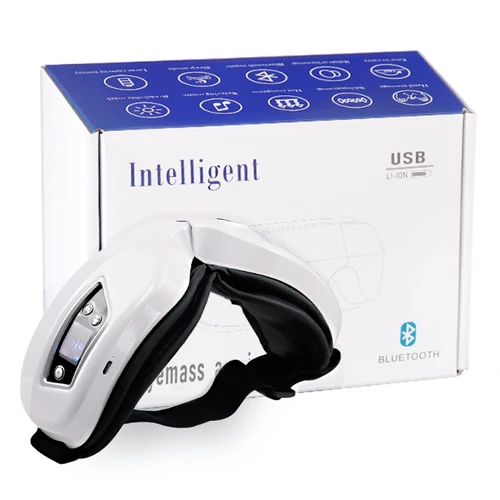 Masajeador de ojos eléctrico, Airbag, masaje con vibración, instrumento para el cuidado de los ojos, mejora el sueño, masaje de tensión ocular seca, relajación, máscara de ojos portátil