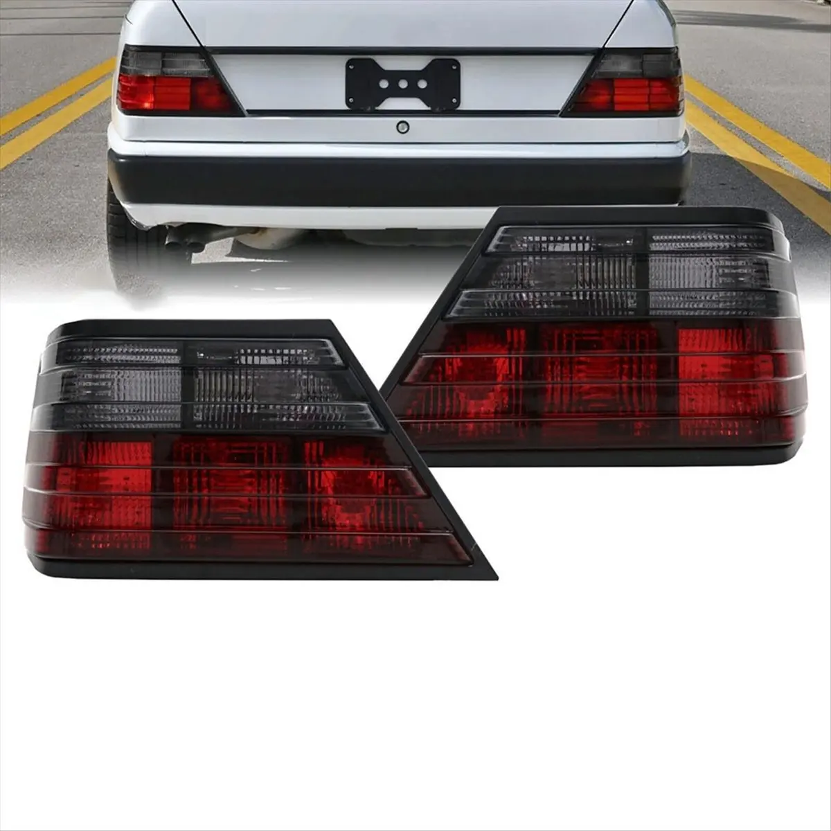 

#09S Automotive Parts & Accessories,1Pair Car Rear Tail Light Lamp Red+Smoke for Mercedes-Benz E-Class (Red & Smoked Shell)