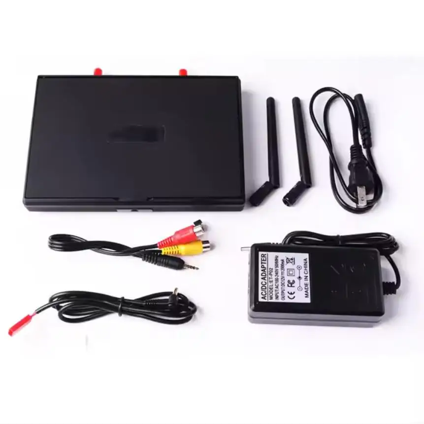 

FPV-монитор с DVR 5.8G 40CH 7-дюймовый ЖК-монитор 800x480 Dual Diversity Receiver Встроенный аккумулятор для FPV Drone RC Cars