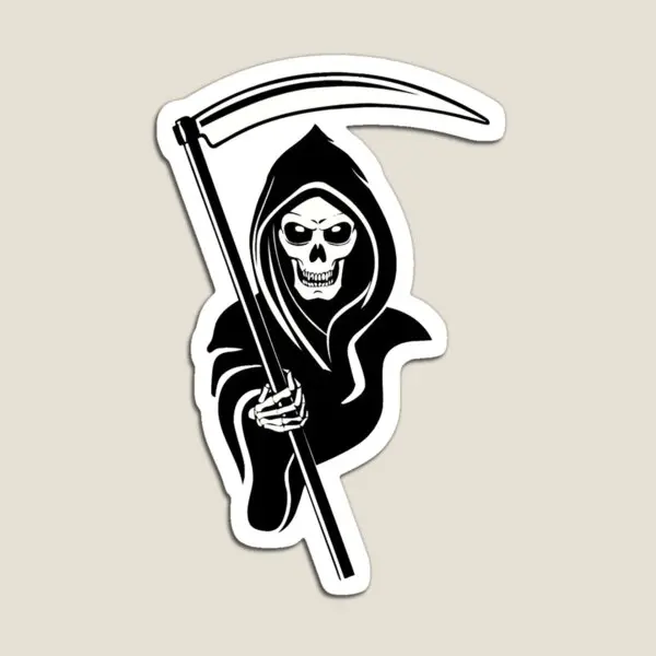 

Магнитные наклейки Grim Reaper для оформления детской комнаты, магнитный держатель для дома, милые красочные детские игрушки, детский холодильник