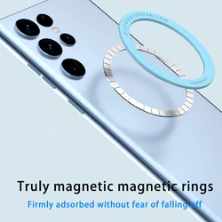 N52H MagSafe Wireless Charger Magnetic Car Phone Holder Magnetizer Ring Sheet for iPhone 14 15 Xiaomi Universal Car Accessories