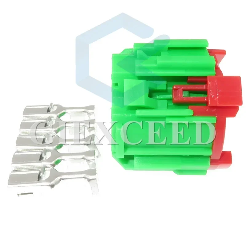 2 Sets 5 Pin 455 01E 225 Auto Fan Relay Socket Automotive AC Assembly Radiator Wire Plug 45501E225 For Citroen Cable Socket