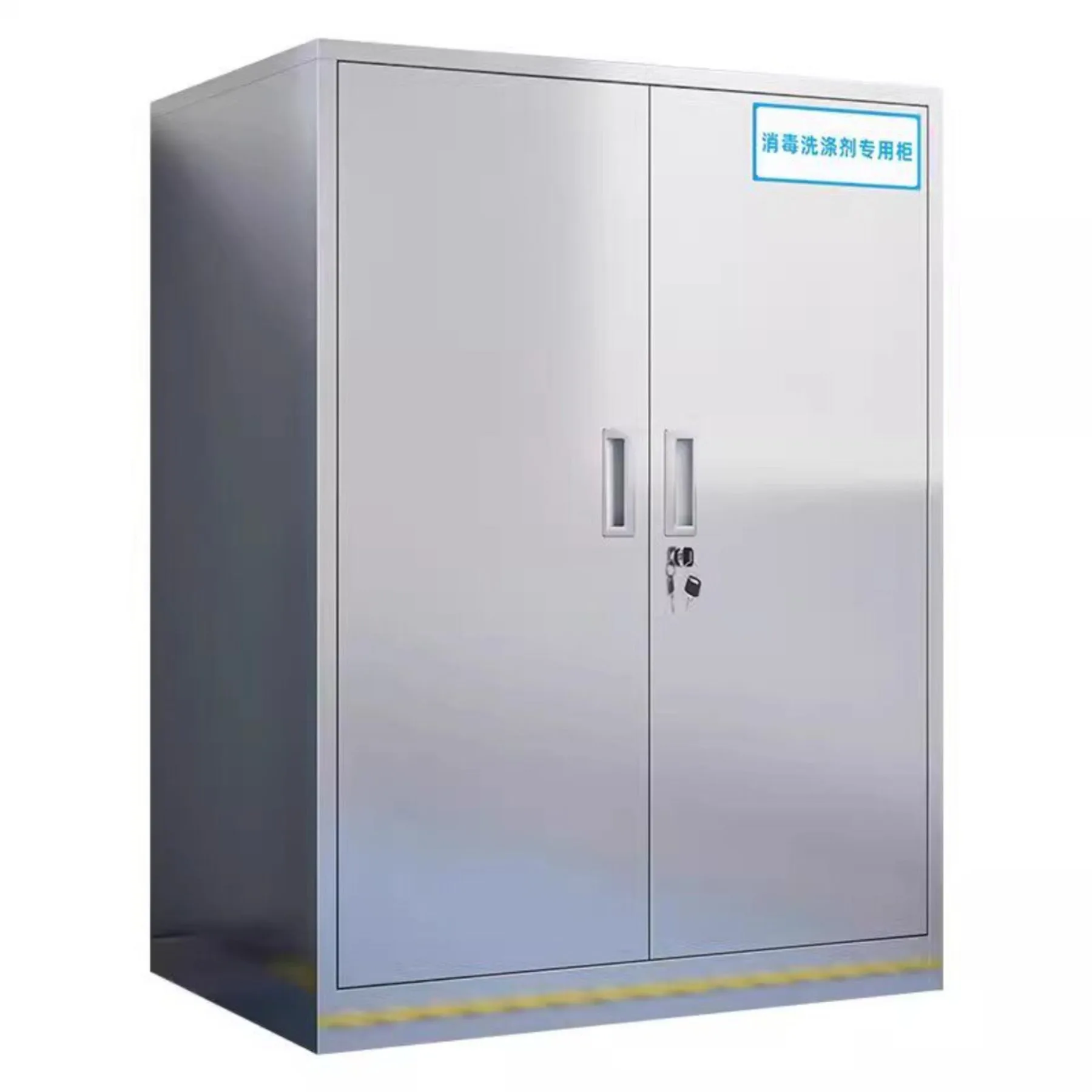 Small single door stainless steel with lock desktop file cabinet, iron short cabinet, data storage cabinet, password locker,