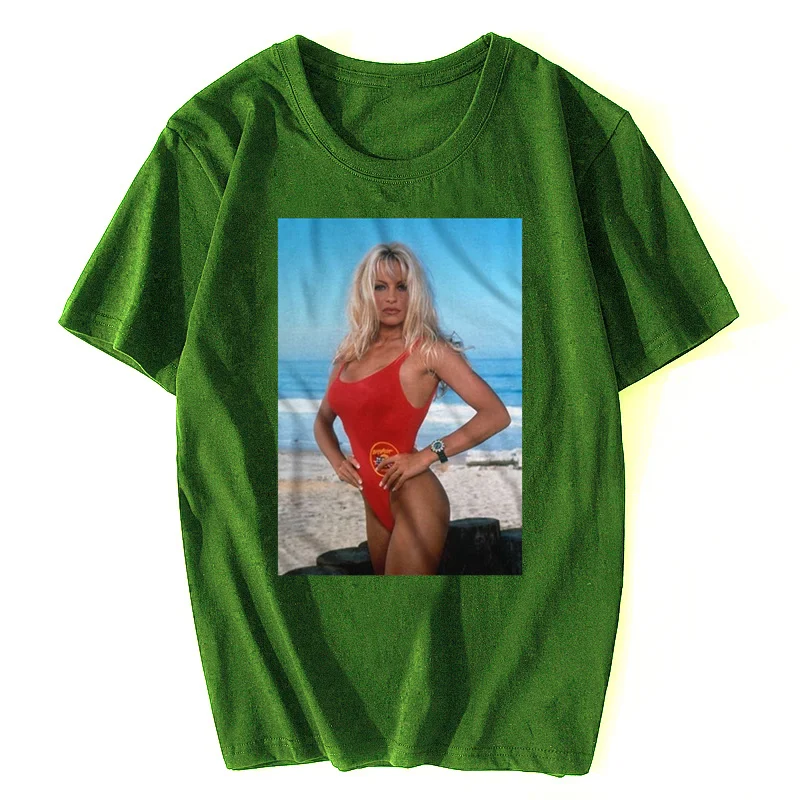 Baywatch Tv-Show Pamela Anderson Leben Schutz Lizenziert Erwachsenen T-Shirt Men Cotton Tshirt Hip Hop Tee Shirt Clothing