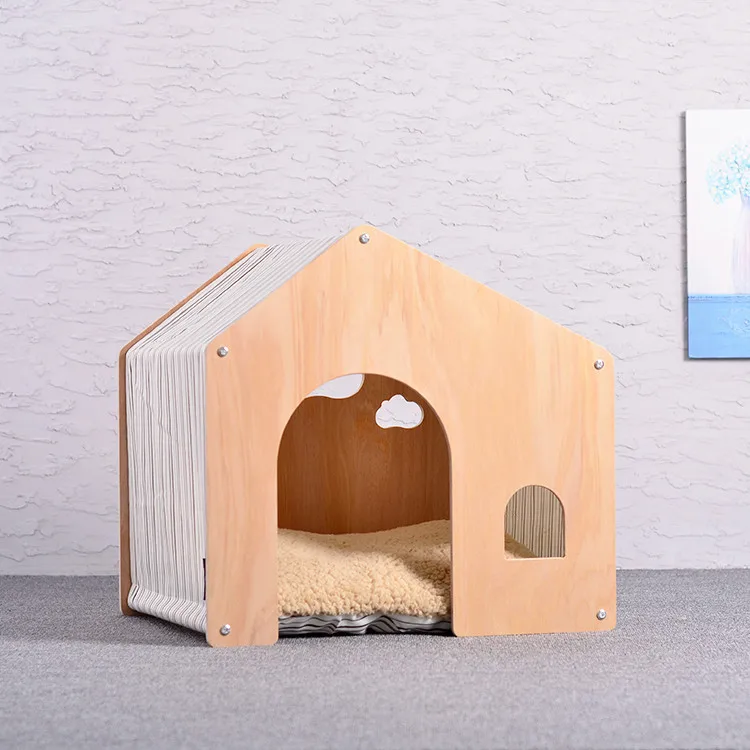 Imagem -03 - Pastoral Design Shed Pet House Cat Litter Dog Mat Bed Supplies Novidades Estilo