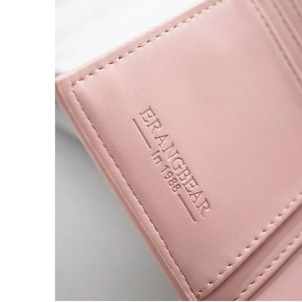 Милый вязаный женский кошелек с мультяшным медведем, холст в богемном стиле, держатель для карт, сумка для монет, дорожный