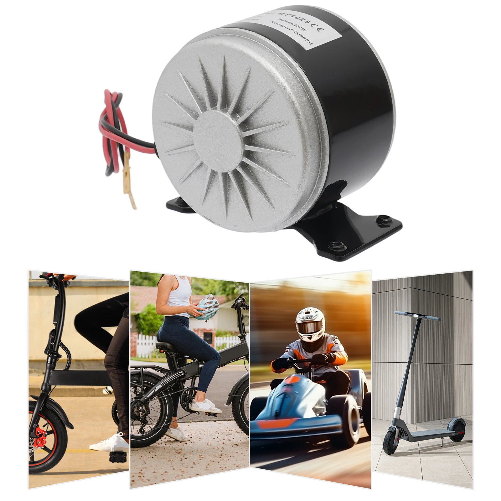 

250W Electric Scooter Motor, 2550rpm for Use with Electric Scooters, Electric Bicycles, Mini-electric Motorcycles