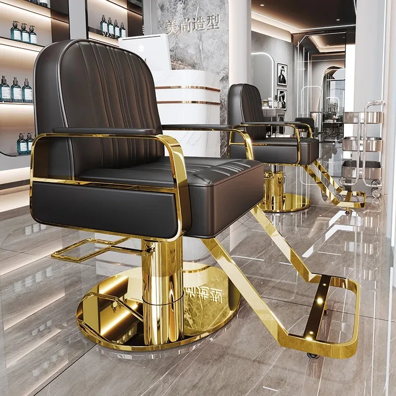 

Luxury Ergonomic Salon Chair Professional Classic Commercial Modern Chair Accessories Swivel Sillon Peluqueria Salon Furniture