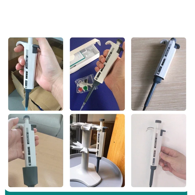 Pipeta laboratoryjna Plastikowa jednokanałowa cyfrowa regulowana mikropipeta Sprzęt laboratoryjny z końcówkami do pipet Wybierz zakres — zdjęcie produktu 6