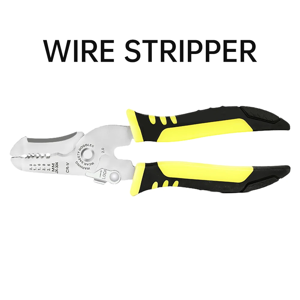 Stripping Crimping Pliers Wire Stripper Multi Functional Ring Crimper Electrician Peeling Network Cable Stripper Hand Tools