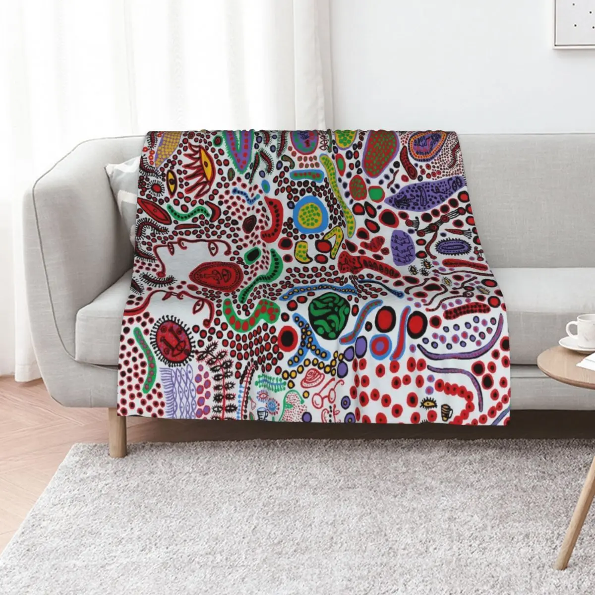 

Yayoi Kusama Endless Life of People Throw Blanket Kid'S Hair Cute Single Blankets