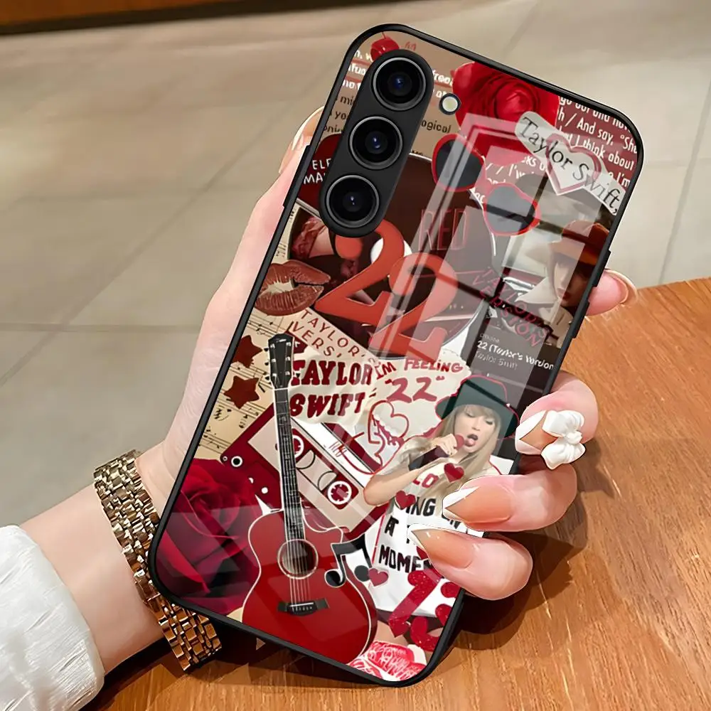 Singer Girl T-Taylors Phone Case For Samsung S25 Edge Ultra S23 S22 S21 S20 Ultra Plus S24 Fe A54 A53 A25 Glass Cover view 6