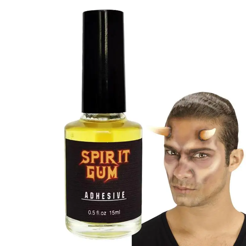 Cola para barba falsa, maquiagem cosplay, alta simulação, adesivo para adereços de filme, casas assombradas, acessórios de palco, 15ml