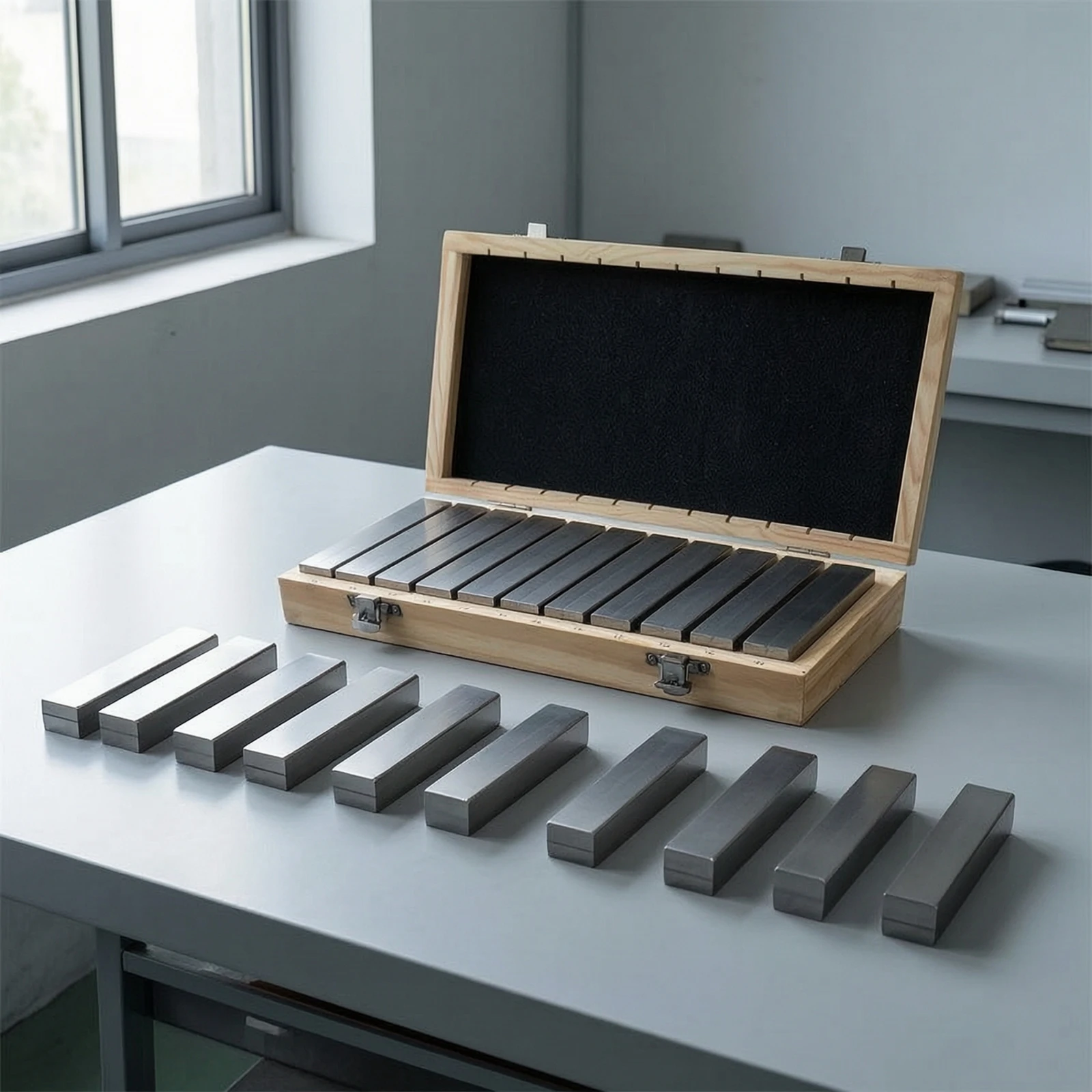 24 Pieces Parallel Gauge Block Set Accurate Parallel Block Set Tooling Metric Flat for Machinists, Machine Shops view 6