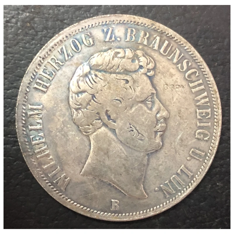 1854-B الدول الألمانية 2 ثالر - عملة نسخة فيلهلم