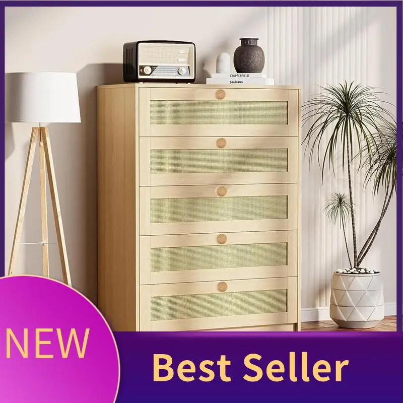 ABLU-16Pack Boho Rattan Dresser Knobs,Round Cabinet Knobs Wood Furniture Drawer Knobs,Handmade Wicker Woven Pulls Durable