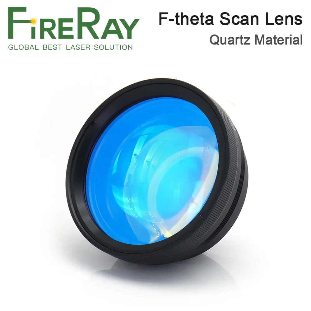 FireRay Fiber Laser F-theta Scan Lens Quartz Material 70x70mm to 300x300mm for Min.60W Laser Marking Machine