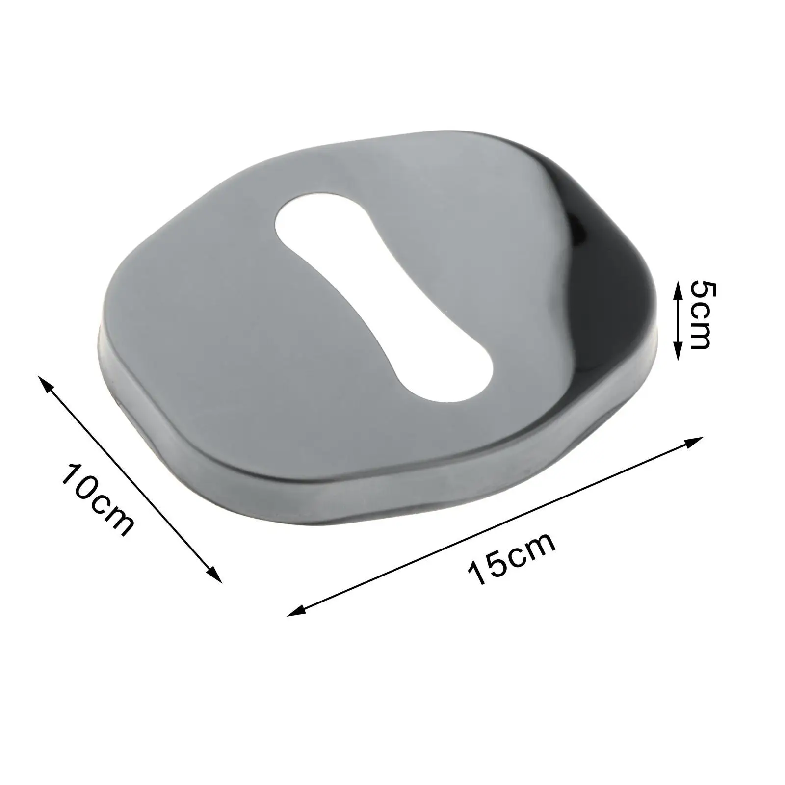 4 Pieces Car Door Lock Striker Cover Metal Trim Protection Accessory for Auto