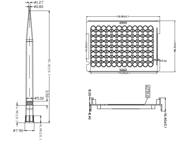 CHINA Factory TECAN RSP 1000ul Pipette Tip with Filter Conductive Sterile Filter Robotic Pipette Tips Lab consumables