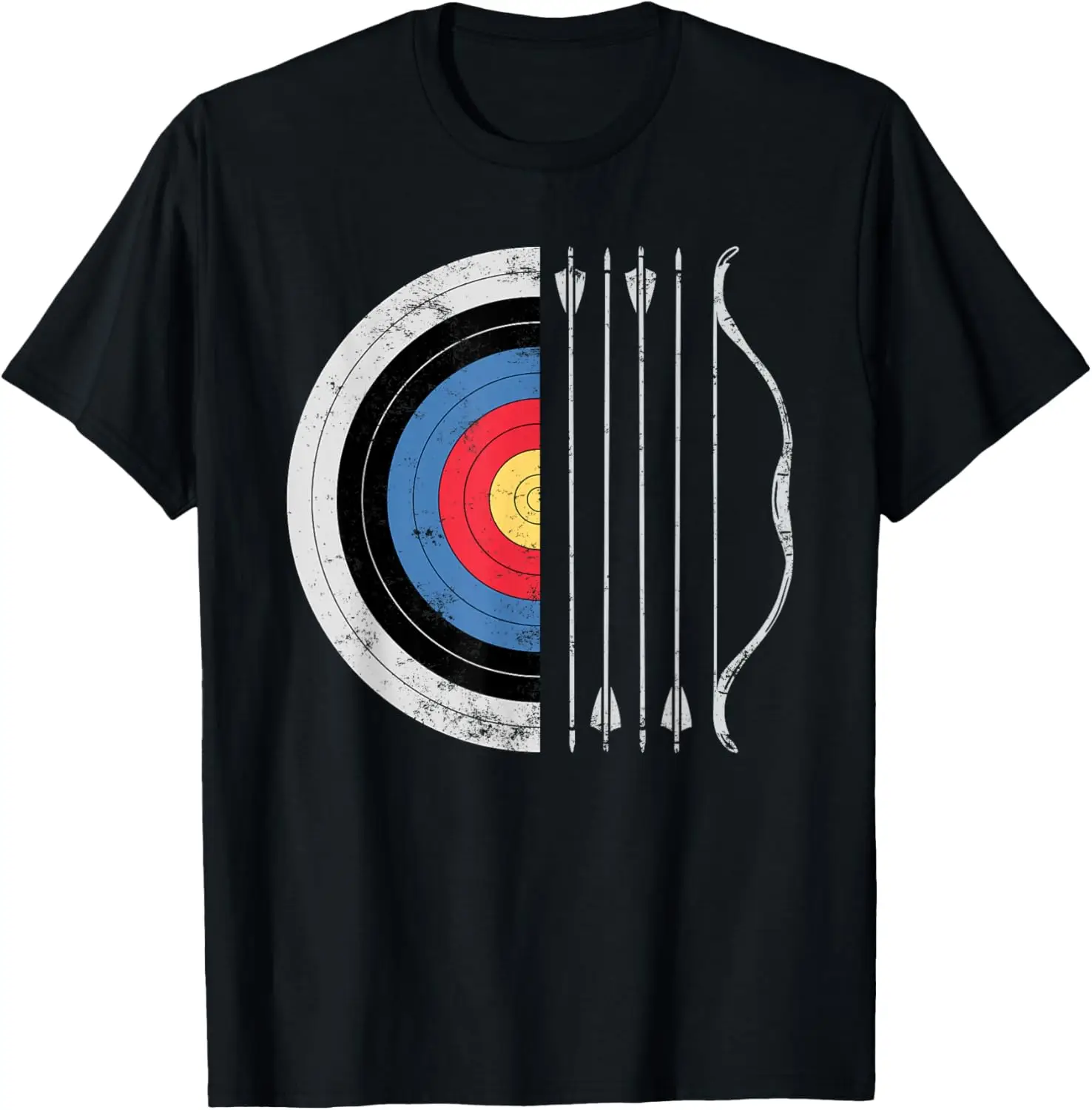 Archery Target Bow Arrow Hunting Longbow Archer Bow Hunter T-Shirt